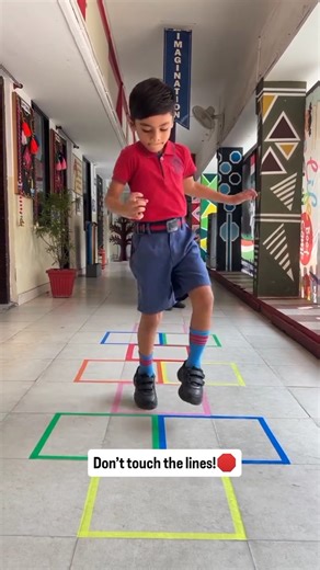 Jump, hop, land, repeat 🏃‍♀️ #hopscotch #jumpforjoy #fungames #playeverywhere #floorgames #childhoodvibes #GameTime #activefun #ViralGames #isntagood #reelsinspo #reelgoals #reelsvi̇ral #playschool #kidsreel #foryoureels #teacherstudent #kidsacademy #kpsshankarnagar | KPS Shankar Nagar - Raipur