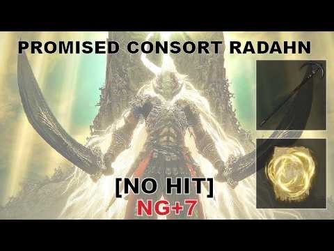 Elden Ring – Promised Consort Radahn No Damage | Halo Scythe & Golden Ring of Light Build NG+7