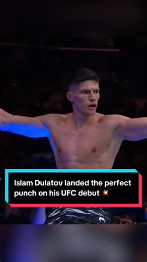Islam Dulatov landed the perfect punch on his UFC debut 💥 #UFCAbuDhabi | Saturday | Stream TNT Sports on HBO Max #UFC #MMA #boxing