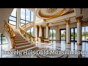 Beverly Hills Gold Mansion Tour: Glamorous Interior Design & Home Decor