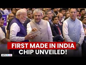 PM Modi Receives The First Made In India Chip, Vikram 32-Bit Processor, At Semicon India 2025