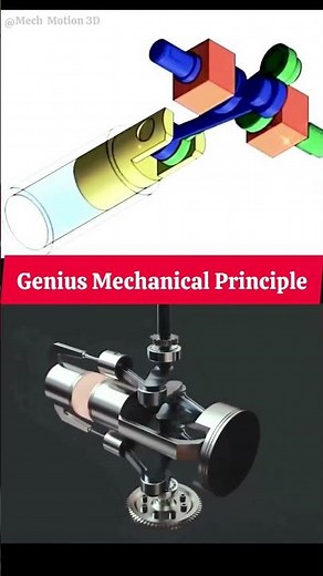 Genius Mechanical Principle | Engine Power Stroke in Action #shorts