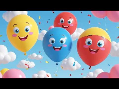 Three Little Toy Balloons Pop Pop Pop | Fun Party Song & Counting Rhyme