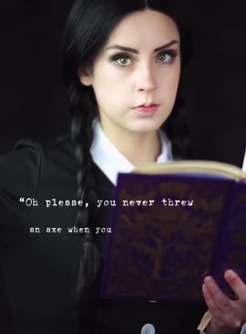 “i Never Missed.” - Wednesday Addams Cosplay 🖤🕷