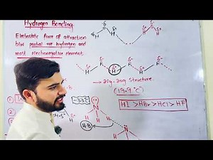Hydrogen Bonding | Lec#1 |Class 11 Chemistry New Book | Chapter 05 |