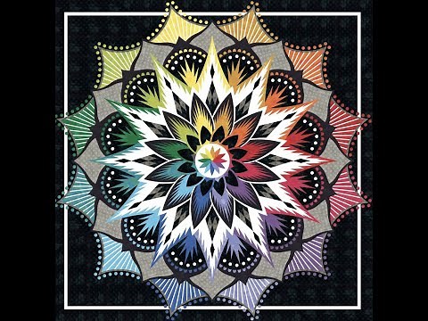 Carnival Flower - A Judy Niemeyer Technique of the Month at MK Quilts