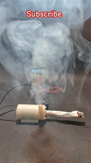 Smoke Machine using DC motor #experiment #schoolproject