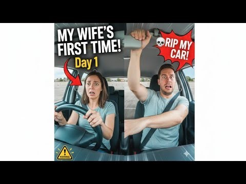 Can She Do It? My Wife's First Time Learning to Drive 🚗