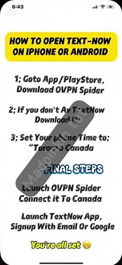 How to open TextNow on iPhone or android