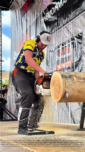 Lumberjack Power: Chainsaw Mastery in Action!