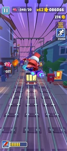 Wait For end 😱 Buddy🐰 SUBWAY SURFERS World tour Sakura tokyo 1077 shorts #shortsfeed #subwaysurfers