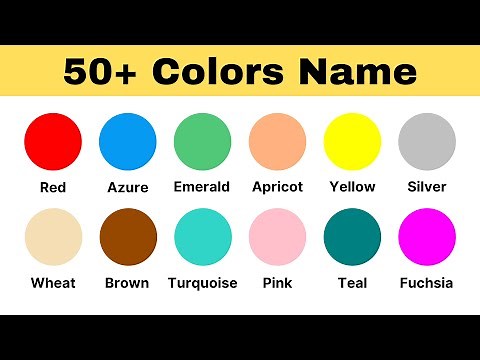 Colors Name in English | 50+ Common Colors Name with Pronunciation | Colours in English