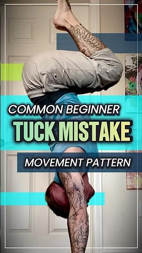 Beginner Handstand Mistake in Tuck Shape