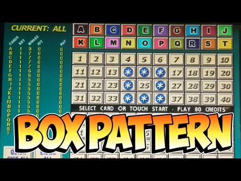 KENO - Multicard Box Pattern - Chumash
