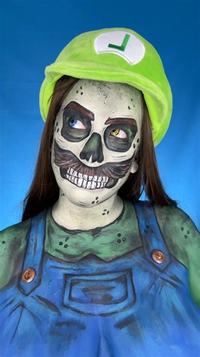 Luigi Cosplay #maquillaje #mariobros