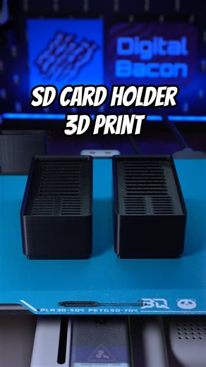SD Card Holder 3D Print - Simple and Useful! #3dprinting
