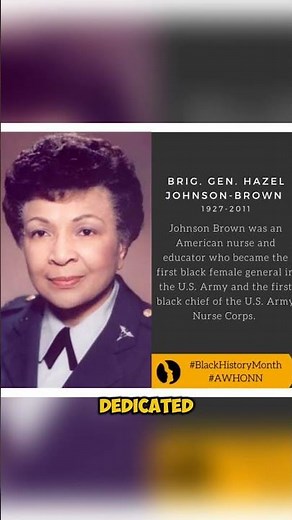 U.S. Army’s FIRST Black Female General and Chief of the United States Army Nurse Corps #History