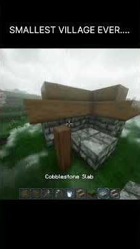 THIS IS HOW I MADE THE SMALLET MINECRAFT VILLAGE | BEST SHADERS EVER.....