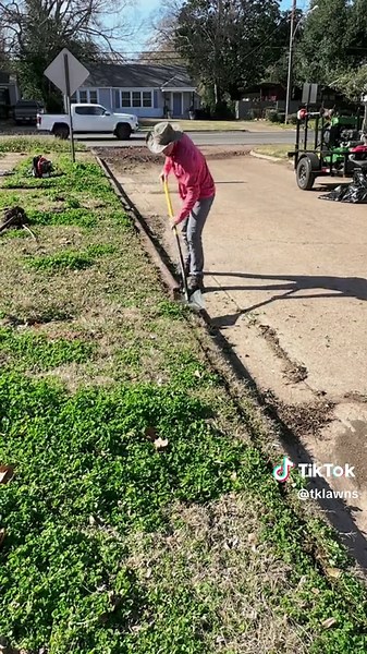 Neighbor wanted to MOW this YARD HIMSELF #overgrownyard #lawntok #cleantok #asmr #transformation #fyp