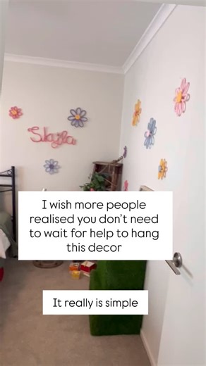 Because it really is that simple. To hang your decor, all you need- 🌟couple of pins, small nails or small clear sticky hooks. 🌟60 seconds of time. Our decor is lightweight, flexible and designed to be easy to hang. No need for tools,waiting around for help and no stress. You got this😉. #handmadewithlove #kidsroominspo #babydecorroom #creativemum #smallbusinessaus | Artivana