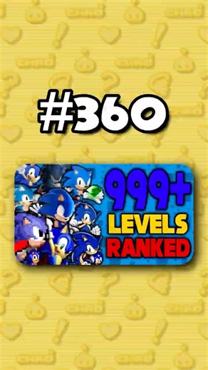 Number 360 - Ranking ALL 999+ Sonic Levels from Worst to Best #sonicthehedgehog