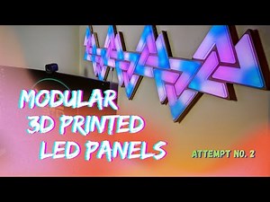 I made modular 3D printed LED wall panels, again...