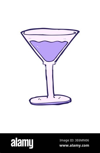shaking motion animation of cocktail cartoon Stock Video Footage - Alamy