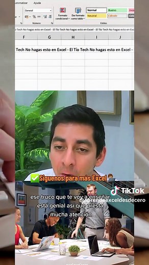 Ep 06 - Truco Excel con el Tio Tech Créditos a: tiotech ✨️Siguenos para más Excel✅️ #excel #exceloffice #exceltips #excelparaprincipiantes #excel2023 #excelparaeltrabajo #proexcel
