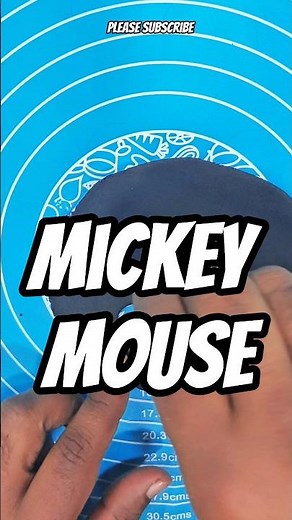 How to Make Fondant Mickey Mouse #shorts #fondant #art