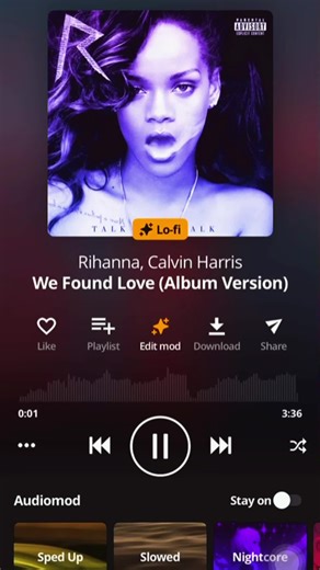 drop a song for the mod vault We Found Love - Rihanna ft. Calvin Harris (Lo-fi) - Made on Audiomack #foryoupage #music #trending #highlight