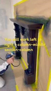 Learn how to spray a fireplace 🔥 with a graco quickshot