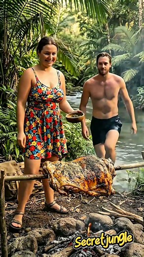 Ultimate Jungle Cooking with Giant Juicy Roasted Meat #junglecooking #giantroastedmeat