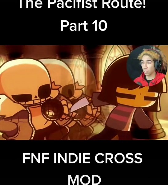 The Pacifist Route in FNF Indie Cross Mod