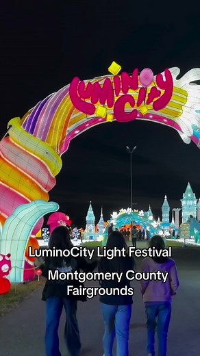LuminoCity Light Festival at the Montgomery County Fairgrounds in Gaithersburg #MoCo #Gaithersburg #winterlights #Holidaylights #Lights
