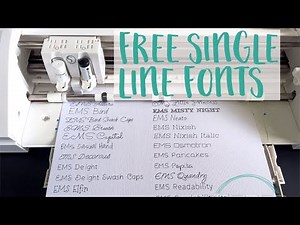 Free Single Line Fonts for Silhouette
