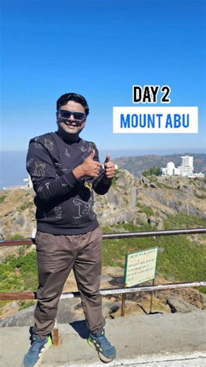 Mount Abu – Day 2 ✨ Day 2 in Mount Abu was all about height, history, and adventure! We started early and climbed **200 stairs** to reach **Guru Shikhar**, the **highest point of Rajasthan**. The view from the top was absolutely unique – clouds, greenery, and pure peace 🌄. Nearby **Shooting Point** was perfect for photos and short reels. Then came the fun part – **adventure activities**! From **zorbing, zip line, ATV ride, shooting, archery, horse ride, to camel ride** – everything was super ex