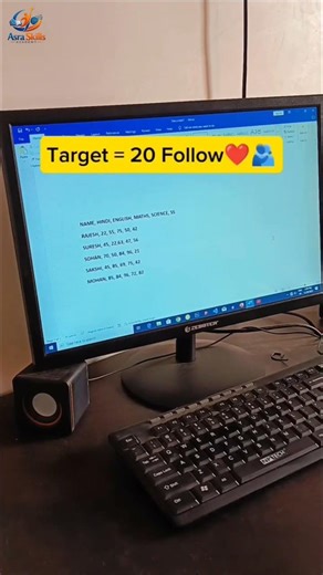 convert text to table#skillindia #viralvideo #viralshorts #tricks #tips #empoweringminds #advance