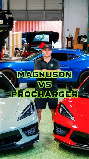 Florida High Performance 🏁 on Instagram: "Erik explains the difference in sound between the @prochargersuperchargers and the @magnusonsuperchargers at idle and partial throttle. Both get the job done- just a matter of client preference! Check out the full YouTube feature where we profile a ProCharger vs a Magnuson on two beautiful C8 stingray Corvettes. Link in bio! #floridahighperformance #flhp #southflorida #corvette"