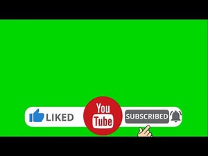 GREEN SCREEN YouTube Like Share Subscribe BUTTON. Free to use in videos(without green background) #5