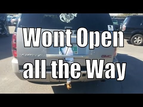 How to fix automatic lift-gate hatch not staying up on Chevy Suburban Tahoe Yukon