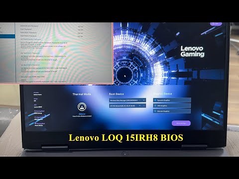 Lenovo LOQ 15IRH8 - How to Enter BIOS and Boot Menu Options