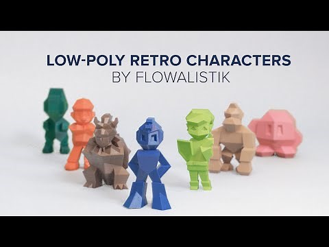 Low-Poly Characters by Flowalistik - Ultimaker: 3D Printing Timelapse