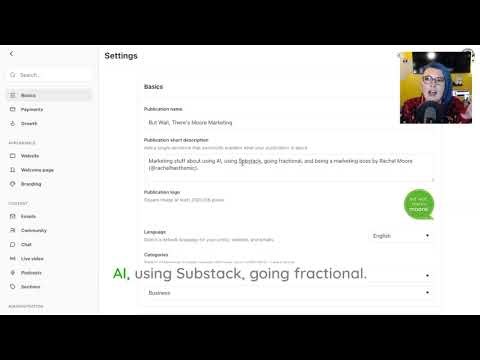 Setting up the Basics of your Substack Publication