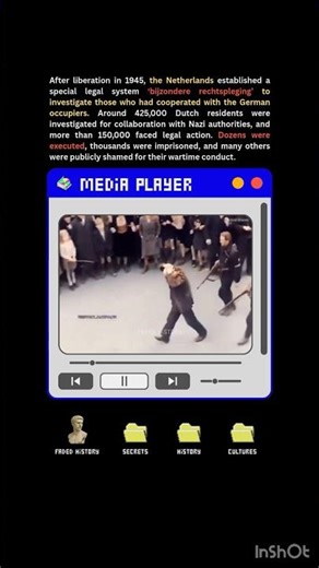 After Liberation: Dutch Collaborators and Post-War Justice - 1945 #shorts