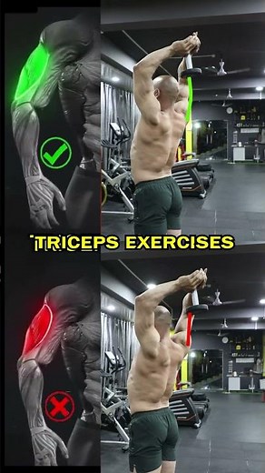 Dumbbell Overhead Tricep Extension Mistakes & Fixes | Build Bigger Triceps Fast! 💪🔥#shorts