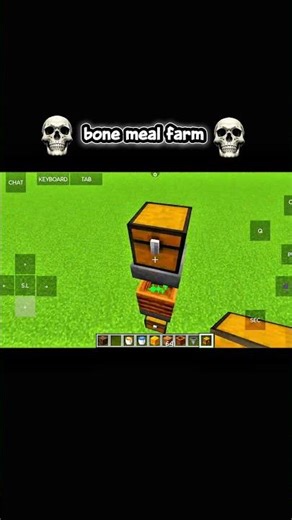 automatic bone meal farm !! #minecraft #gaming #trending #bonemeal #farm #minecraftshort