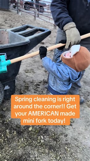 Get your American made mini forks from the Performance Pony Company. #performancepony #barn #farmkids #ponypro