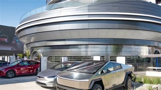 Tesla opens futuristic diner in Los Angeles