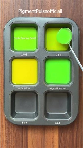 Yellow and Green Ink Mixing (Ratio Test)