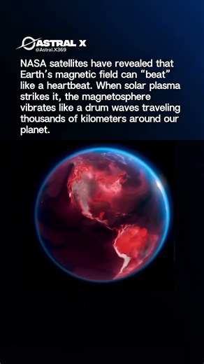 Earth's magnetic field actually beats like a heart